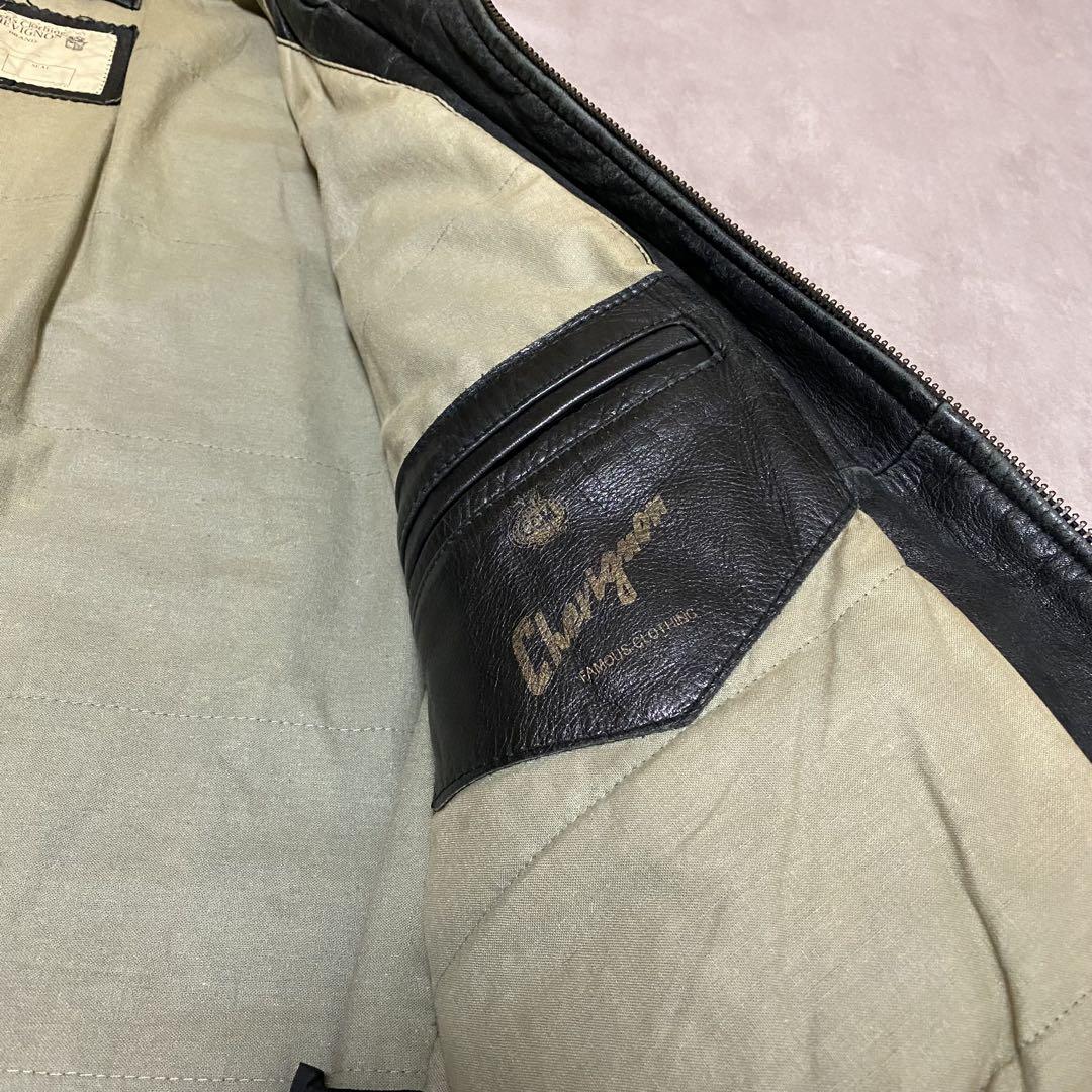 堅実な究極の 80s CHEVIGNON Leather Sports Jacket ジャケット・アウター