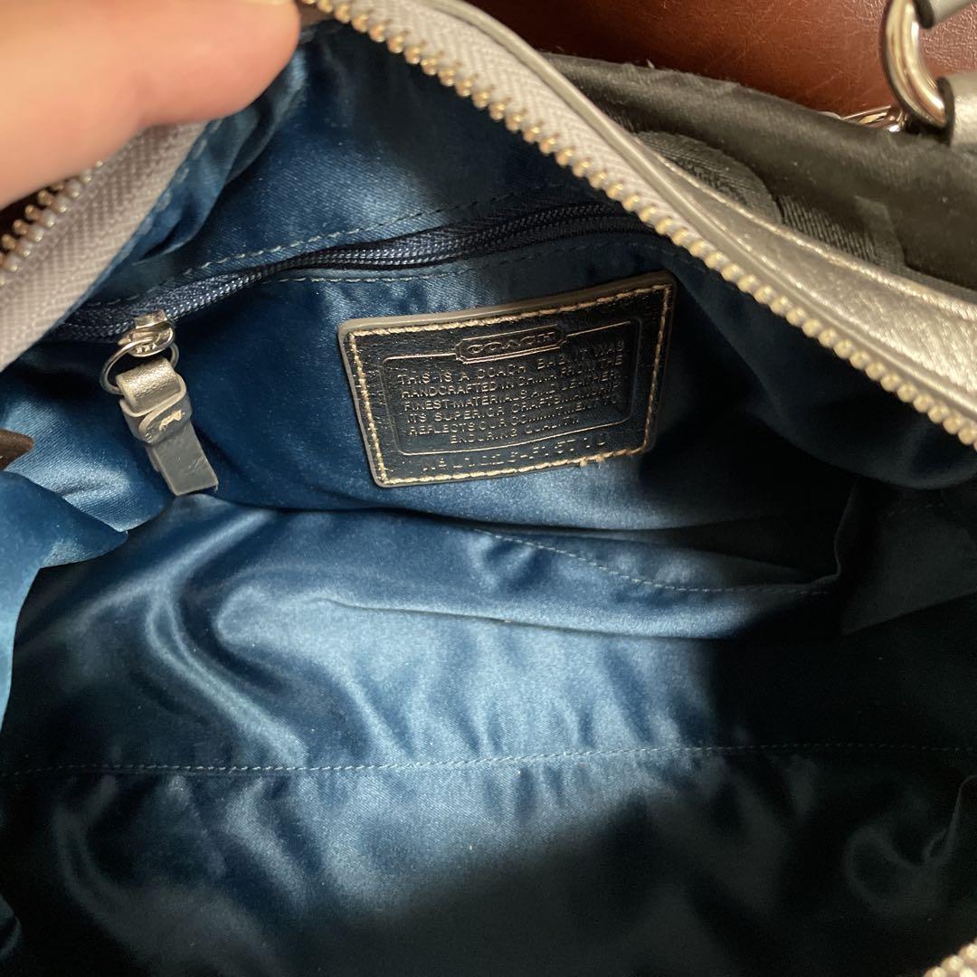 COACH ブラック ショルダー　トート　バッグ