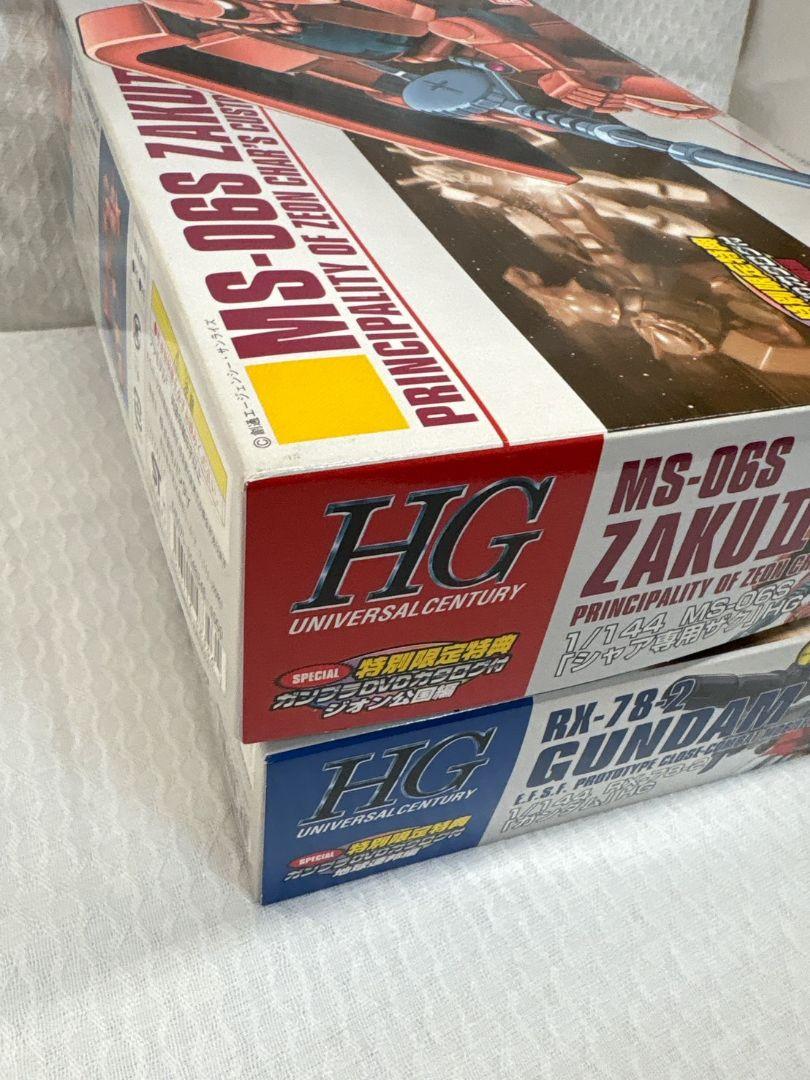HG RX-78‐2 ガンダム &HG シャア専用ザク ガンプラDVDカタログ付