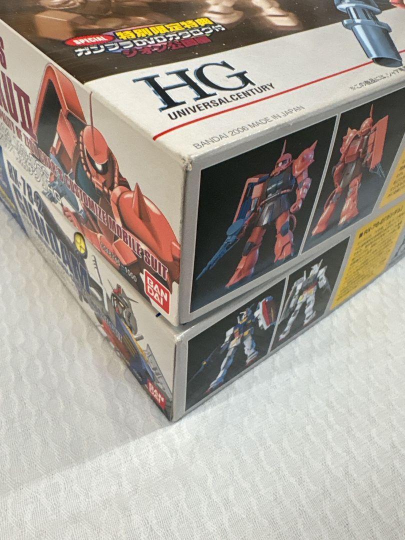 HG RX-78‐2 ガンダム &HG シャア専用ザク ガンプラDVDカタログ付