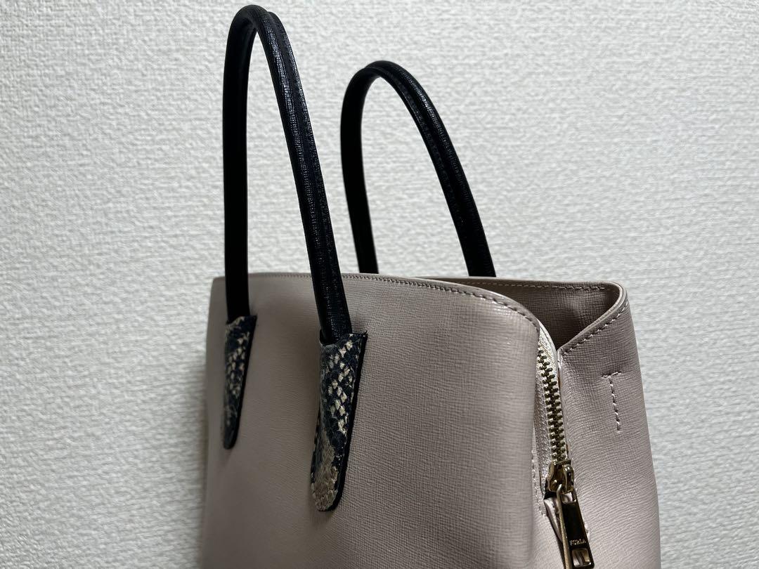 FURLA フルラ TESSA テッサ ハンドバッグ ショルダーバッグ パイソン