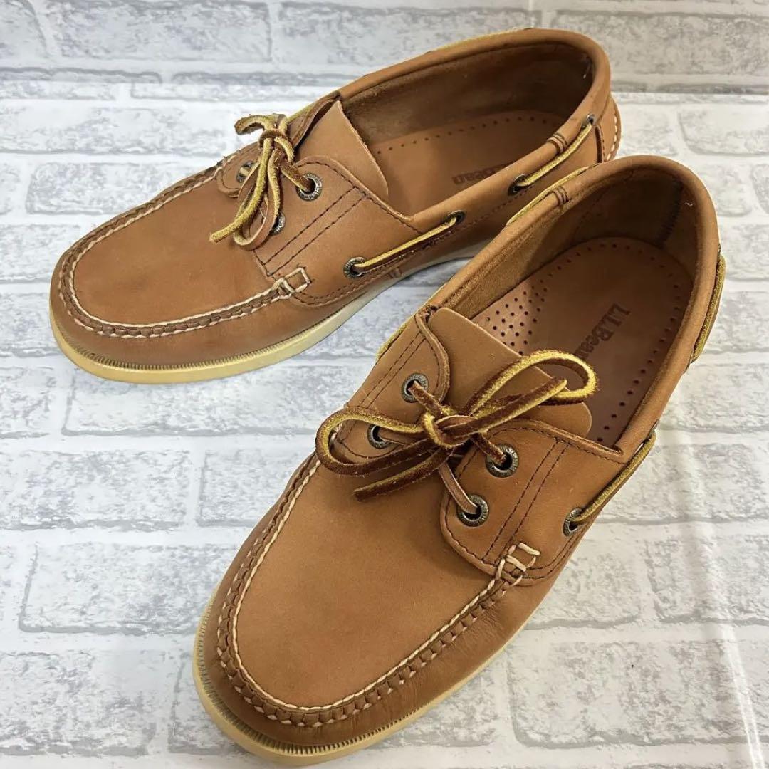 LL Bean バイソンレザーモカシンシューズ L.L.bean エルエルビーン デッキシューズ モカシン レザー