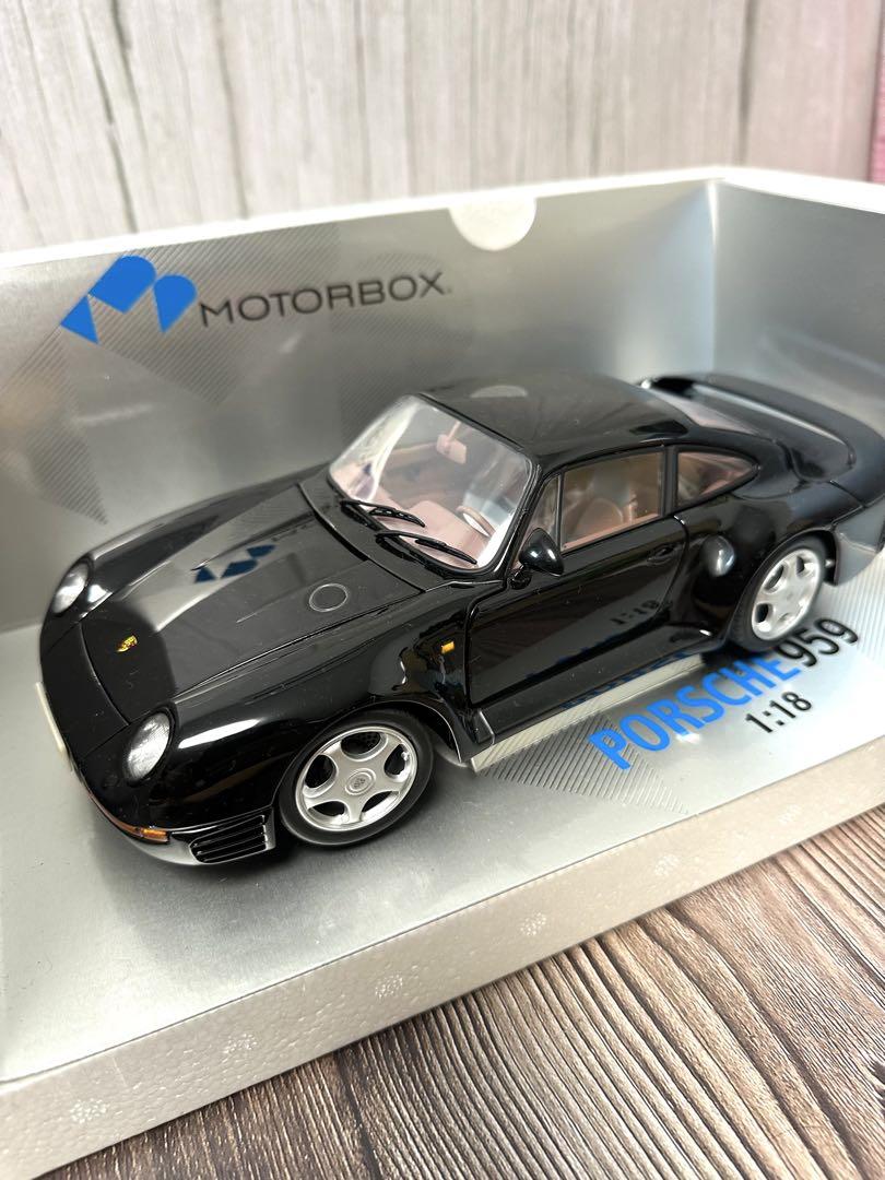 自動車 MOTOR BOX 1986 Porsche 959 Black 1/18