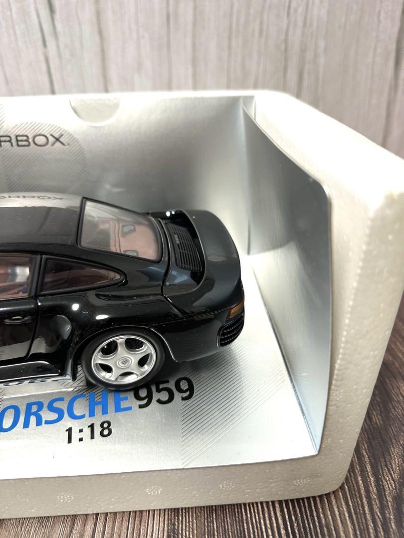 自動車 MOTOR BOX 1986 Porsche 959 Black 1/18