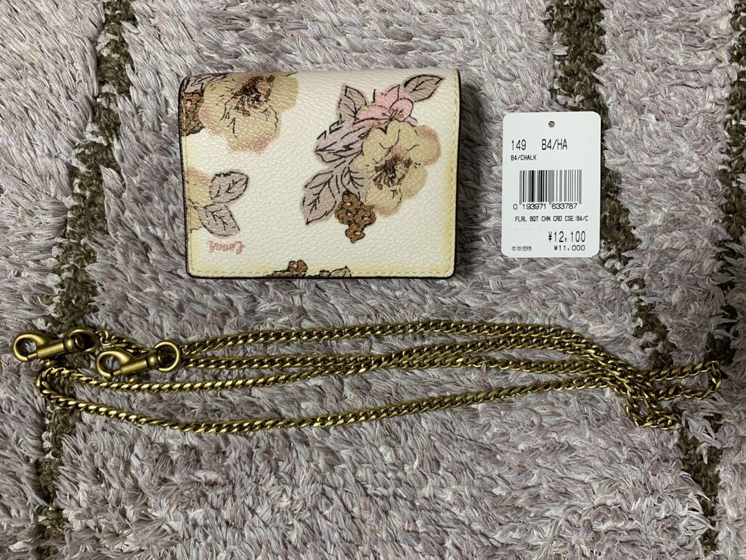 【最終お値下げ】正規品COACH カードIDケース ミニバッグ フラワープリント