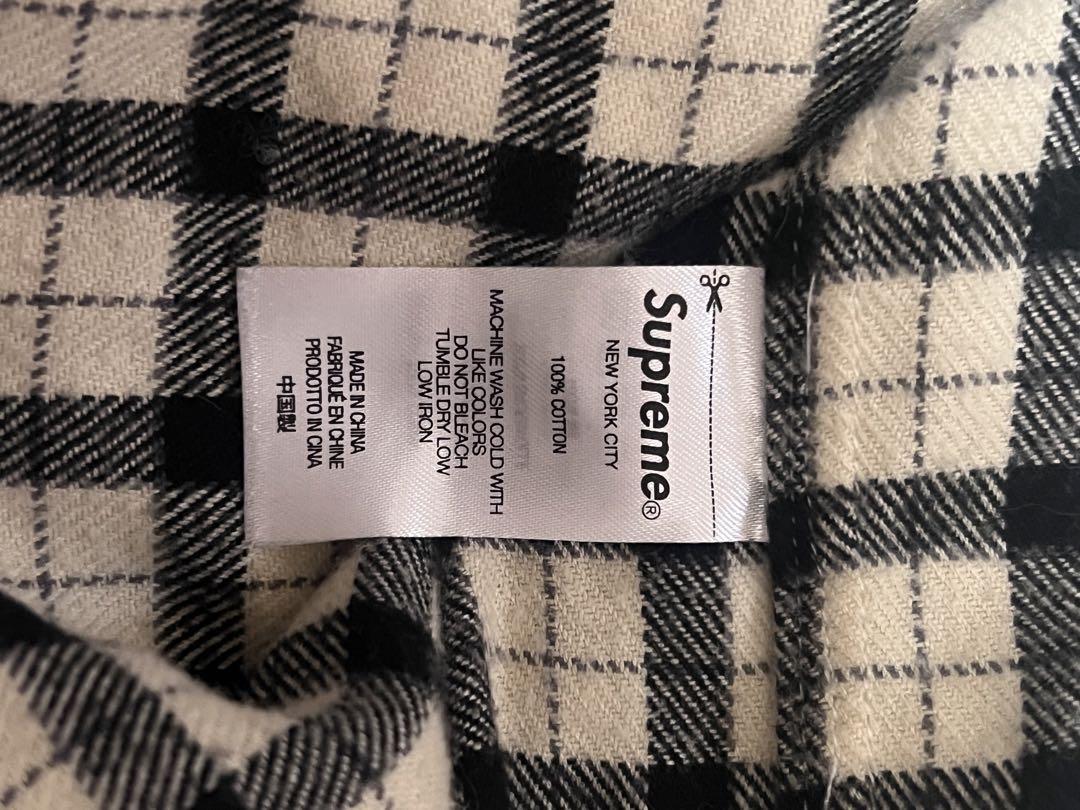 トップス 22SS Supreme Mini Plaid Hooded Shirt