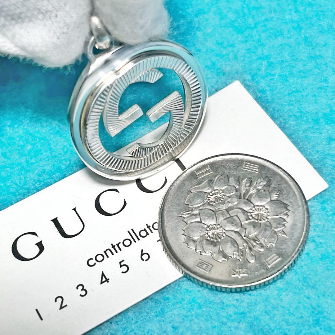 美品 GUCCI ギョーシェペンダント