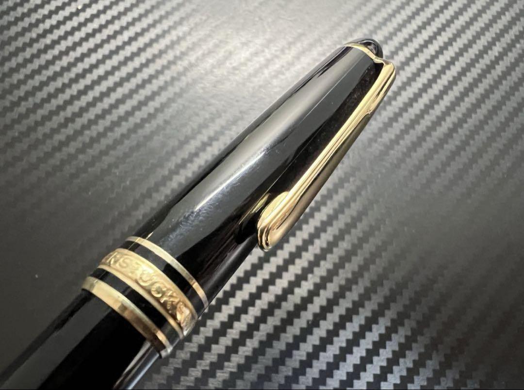 美品 モンブラン 万年筆 144 M ブラック 全金 14金ペン先