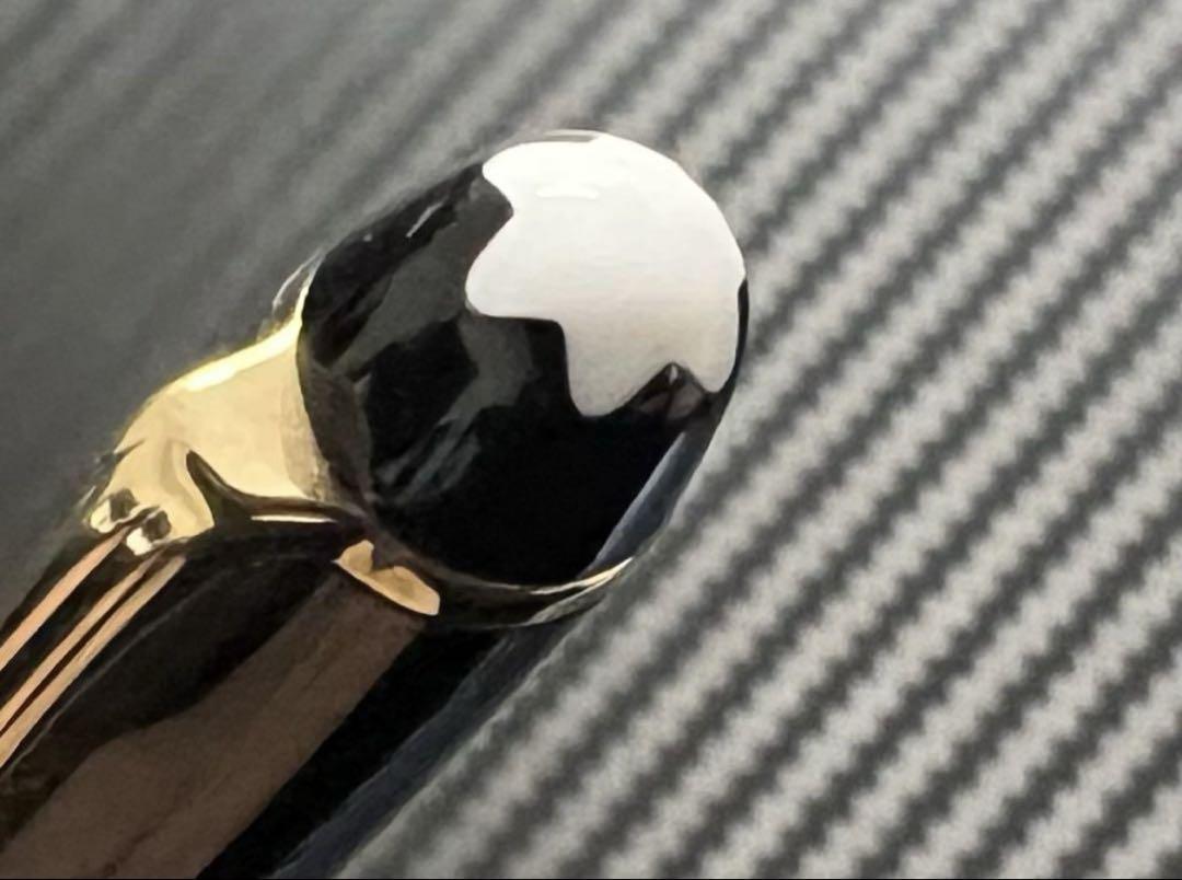 美品 モンブラン 万年筆 144 M ブラック 全金 14金ペン先