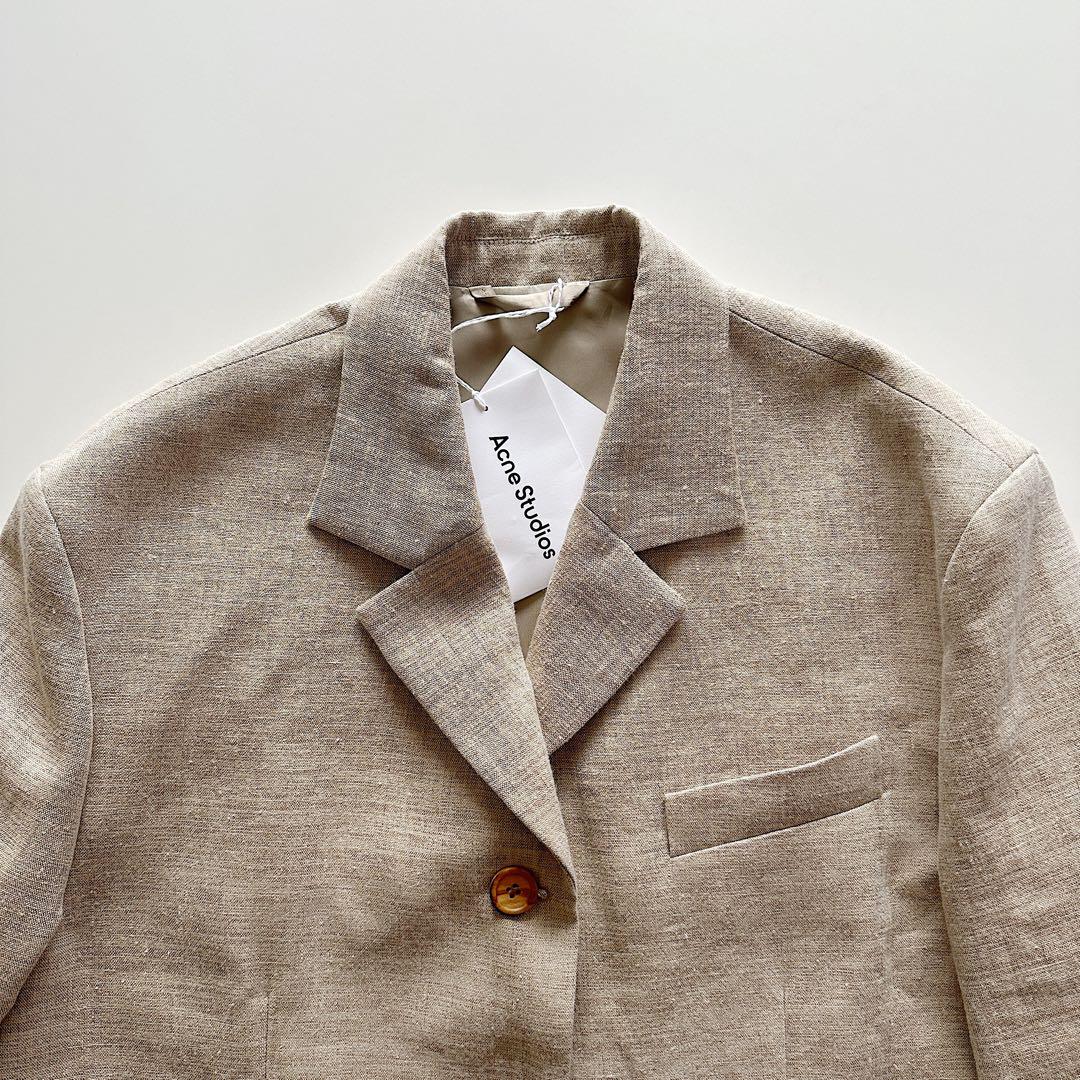 Acne Studios ヘンプ リネン オーバーサイズ テーラード ジャケット 画像2