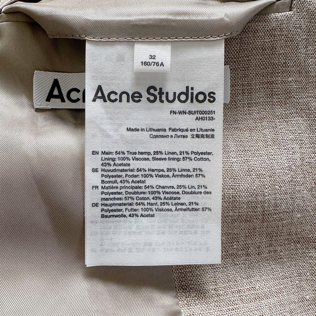 Acne Studios ヘンプ リネン オーバーサイズ テーラード ジャケット 画像5