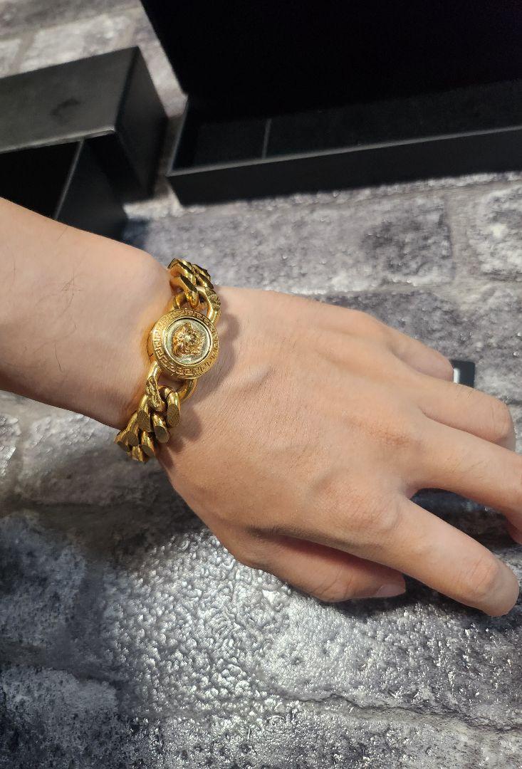 Versace チェーンブレスレット 金色 メドゥーサ チェーン ブレスレット ゴールド | VERSACE JP