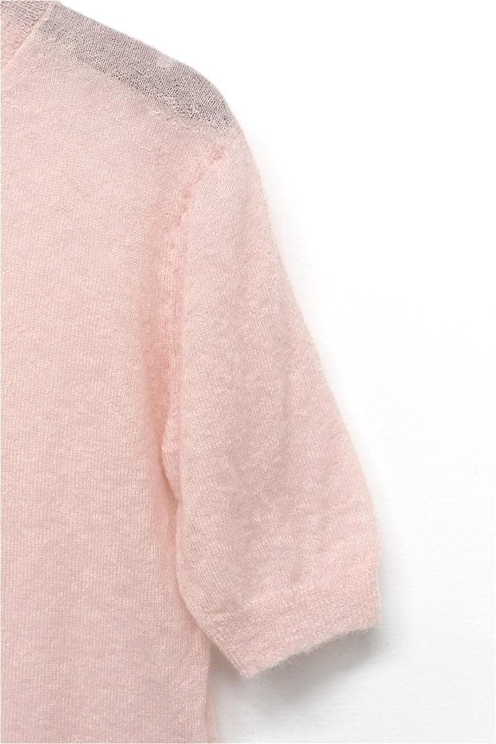 AURALEE ピンク 半袖ニット