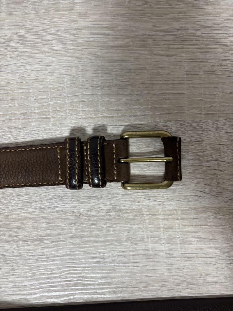 値下げ可】超美品 LOEWE ブラウン レザーベルト archive - メルカリ