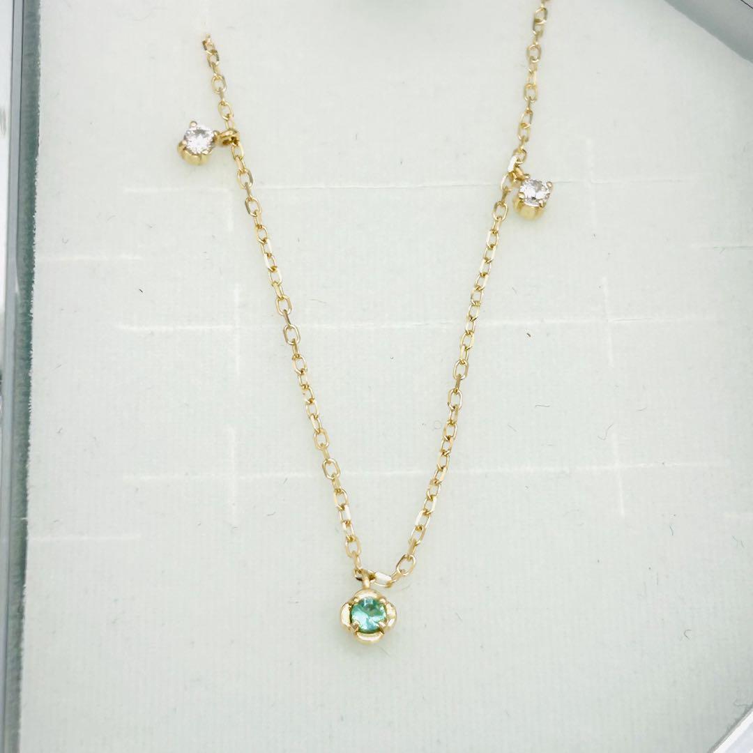 現行品⭐️美品⭐️ Canal 4℃⭐️K10エメラルド ブレスレット ¥20,900