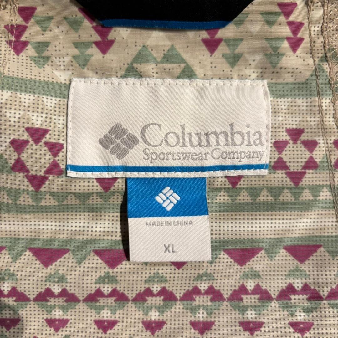 Columbia ネイティブパターン ナイロンジャケット XL DM1086