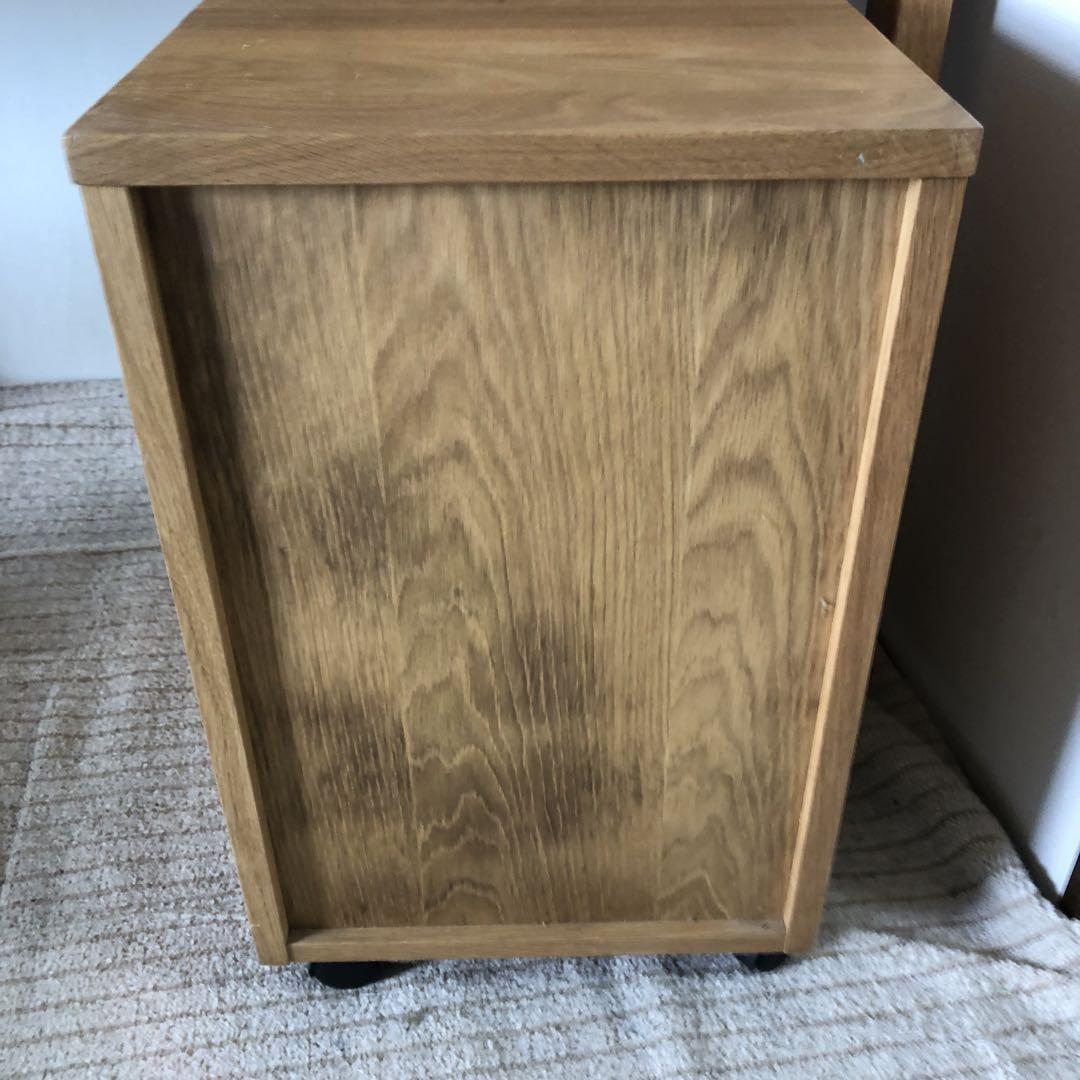 無印良品　無垢材　オーク材　キャビネット