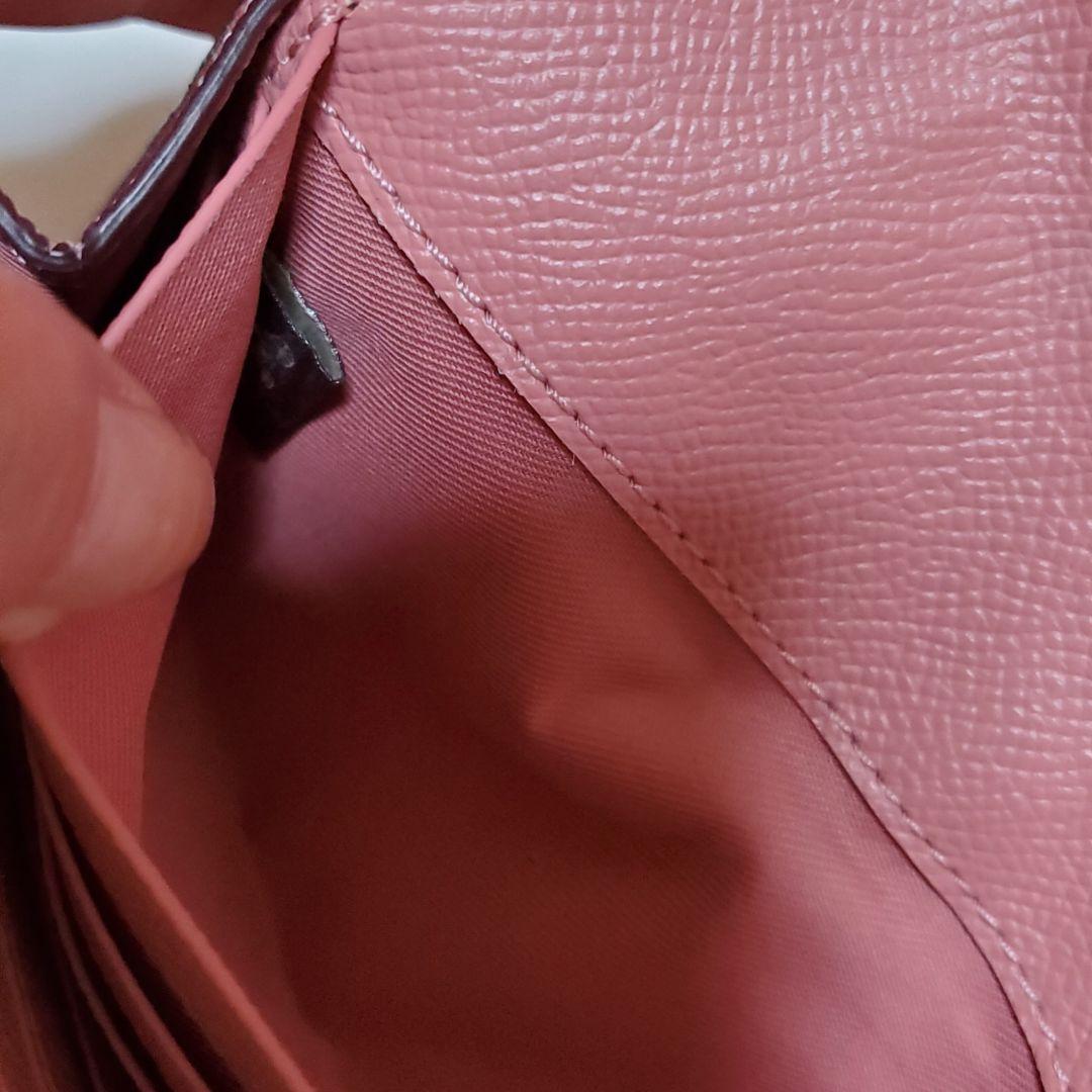 美品 COACH コーチ 長財布 ピンク