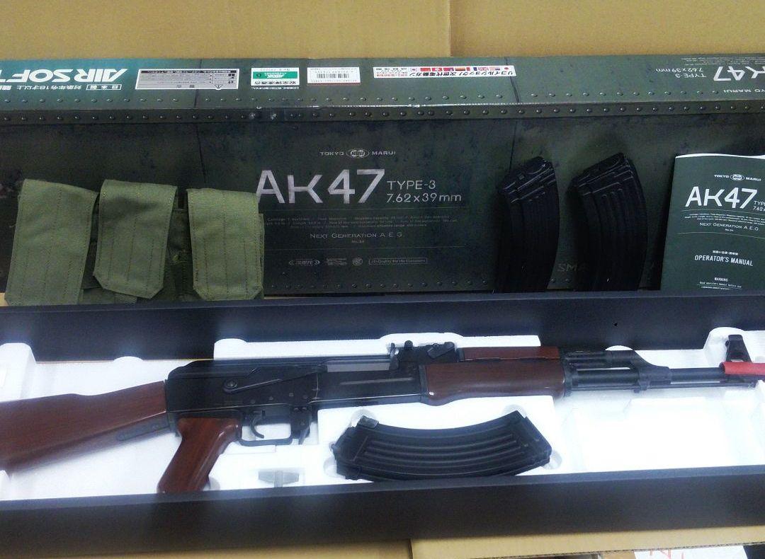 PT76　東京マルイ 次世代電動ガン AK47 TYPE-3 ジャンク品