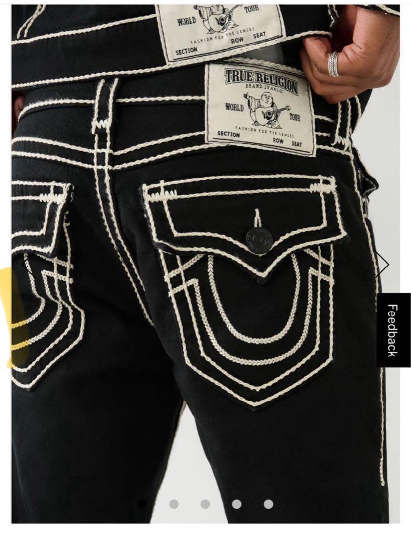DADA着用　true religion 白ステッチパンツ DADA着用 true religion 白ステッチパンツ - メルカリ
