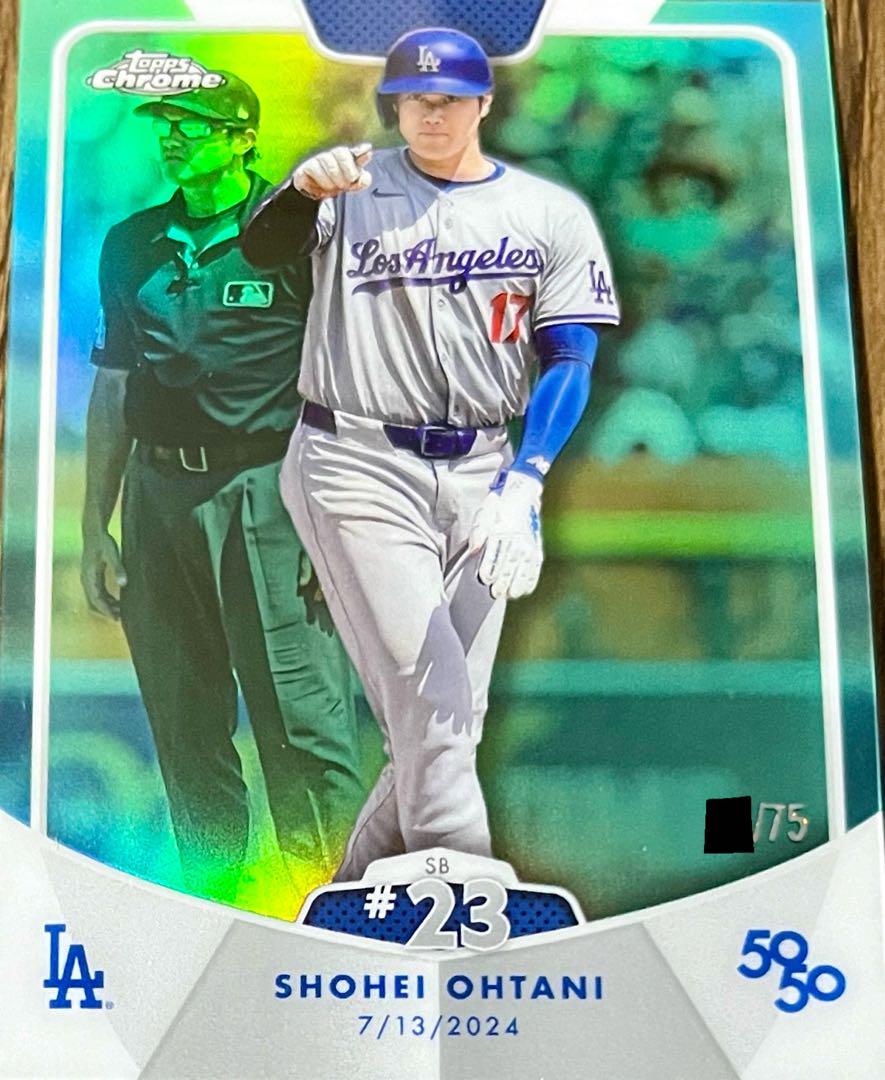 《75枚限定》topps2024 大谷翔平 50-50 greenパラレルカード