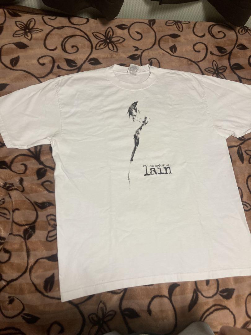 逸品爆安　Lain レイン　ヴィンテージ　アニメ　Tシャツ　白　XL XXL