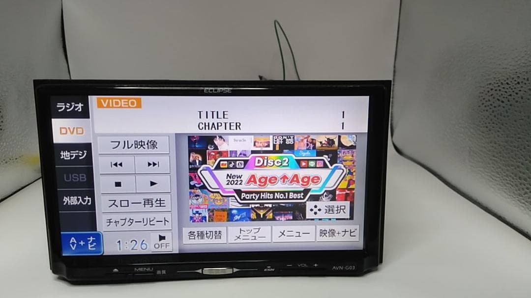 スズキ ポン付 ECLIPSE AVN-G03 4X4フルセグ DVDビデオ再生やや傷や汚れあり BRIGHTFACE_UK