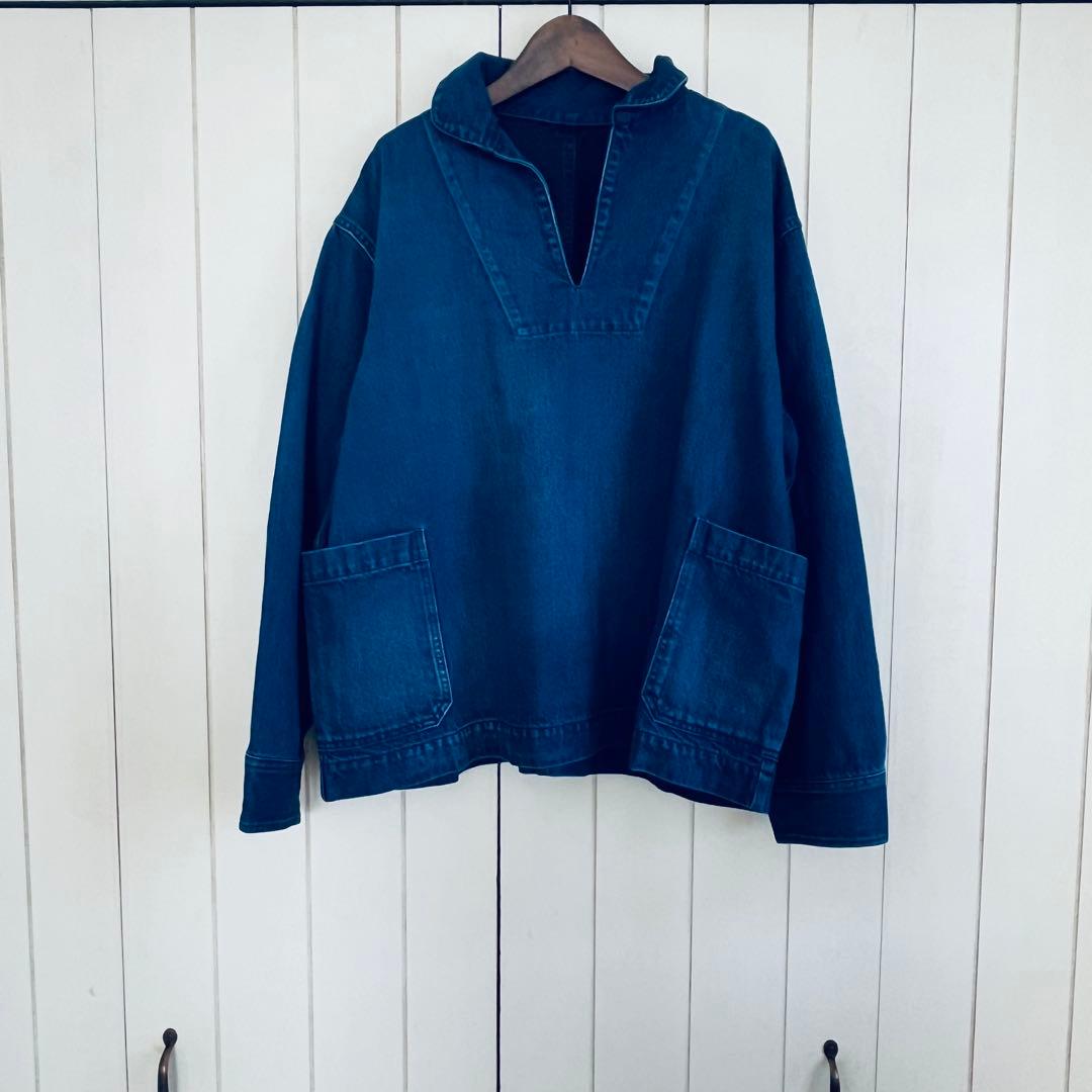 ヴェリテクール デニムオーバージャケット ブルーインデイゴ VC2692 SIZE Veritecoeur