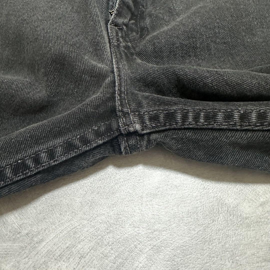 Levi's 00's 505 後染めブラックデニム USA製 34×30