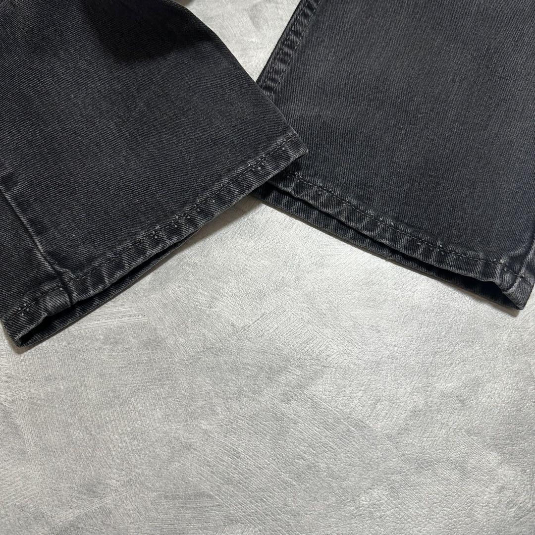 Levi's 00's 505 後染めブラックデニム USA製 34×30