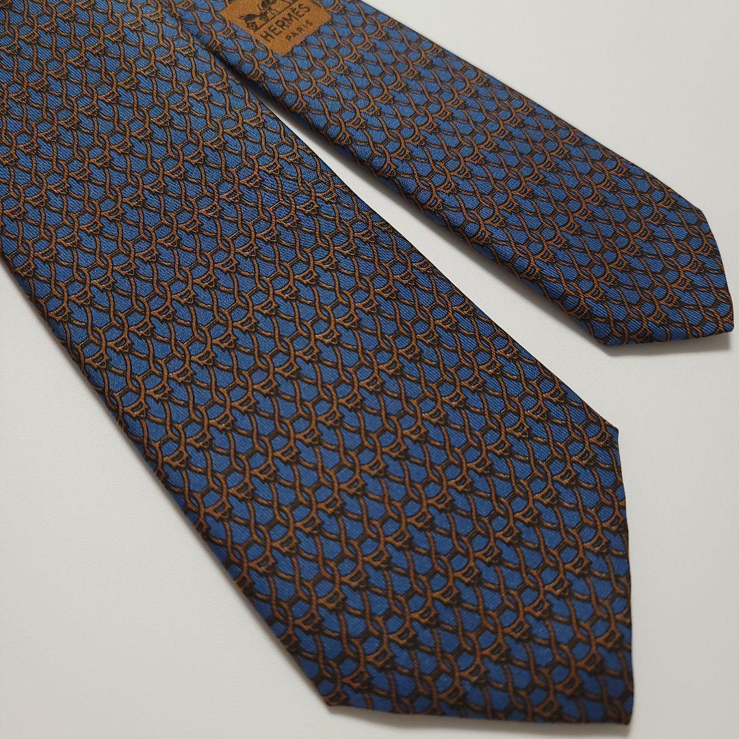 HERMES 極美品 エルメス ブランド ネクタイ 006331T 高級 シルク