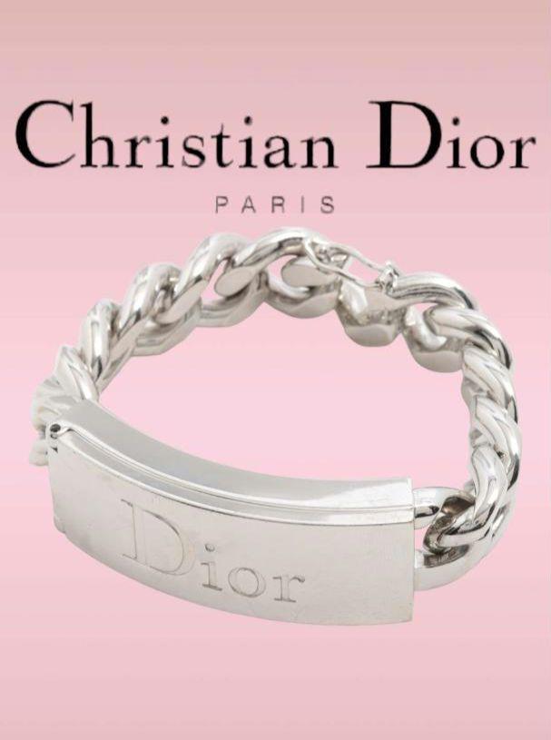 CD クリスチャンディオール ロゴ ブレスレット GP シルバー アクセサリー