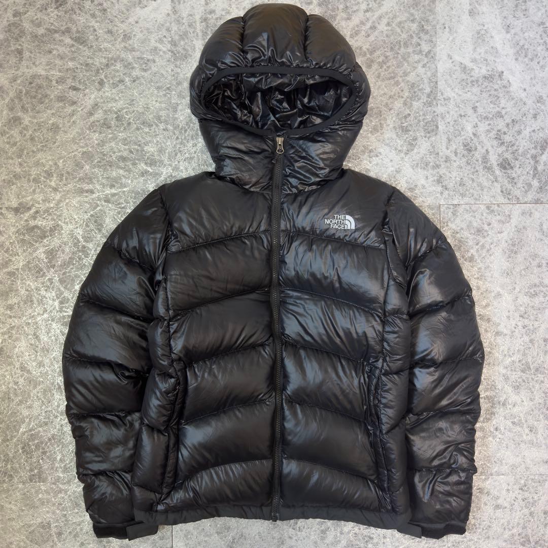 美品 ノースフェイス アコンカグアフーディ ブラック M 軽量 ドローコード