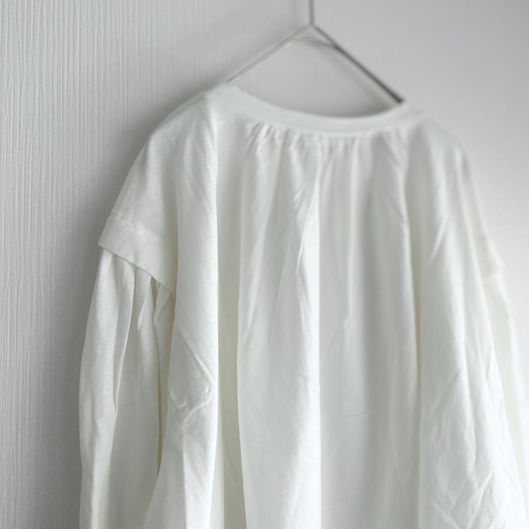 専用★新品　ハグオーワー　クロス＆クロス　タックスリーブカットソー