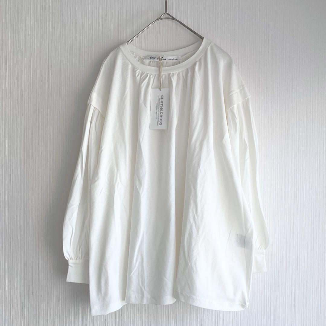 専用★新品　ハグオーワー　クロス＆クロス　タックスリーブカットソー