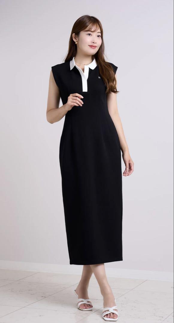 Herlipto　FrenchSleevePoloLongDress