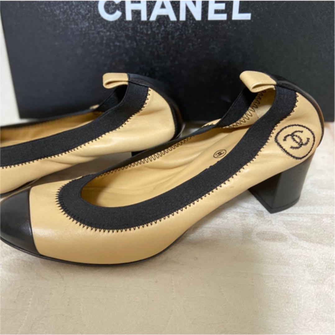 お値下げ‼️未使用✨CHANEL✴︎極美品✨素敵✨バイカラー パンプス XR6aM-m67618765913 好評
