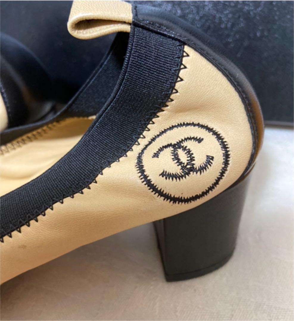 お値下げ‼️未使用✨CHANEL✴︎極美品✨素敵✨バイカラー パンプス XR6aM-m67618765913 好評