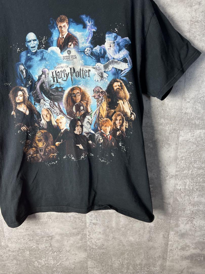 ハリー・ポッター オーバーサイズTシャツ 黒 映画T ムービー 公式 ハリーポッター Tシャツ 映画 ムービーT ブラック S - メルカリ