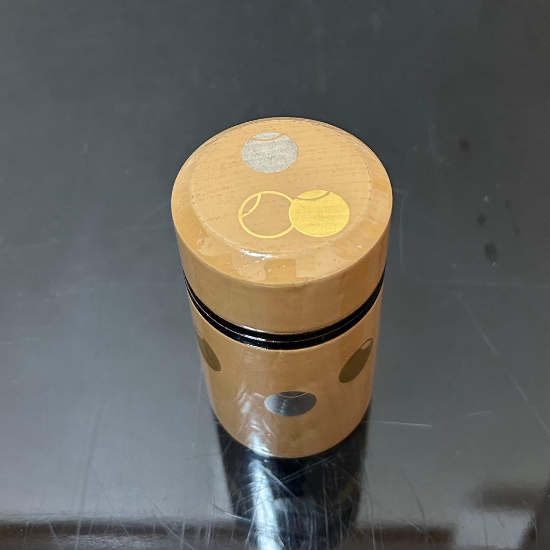 白漆ツボツボ蒔絵巻莨入 茶道具懐石茶箱鵬雲斎坐忘斎淡々斎而妙斎香合