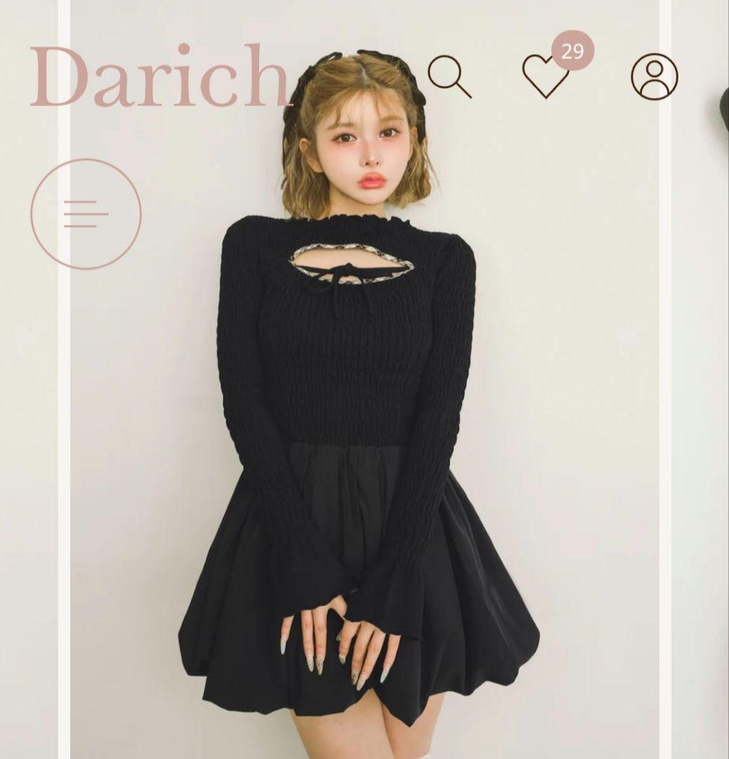 シャーリングバルーンミニワンピース – Darich (ダーリッチ)