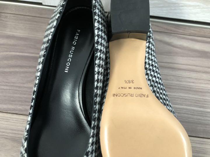 超激安即納 ファビオルスコーニ ギンガムチェックパンプス 未使用 pfWc1-m67621980075 大人気人気