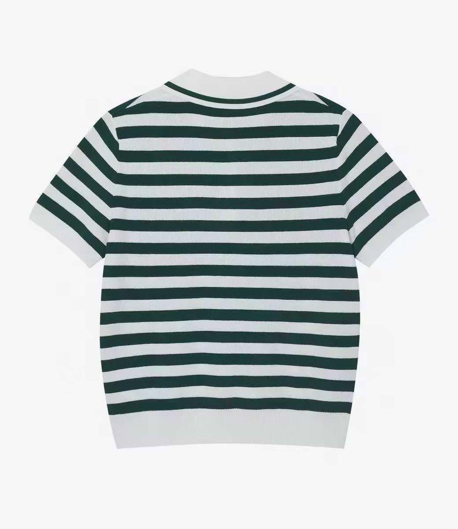 A.P.C.ゴルフウェア レディース ニットポロシャツ トップス 半袖
