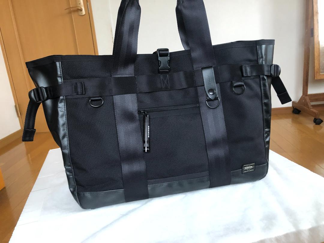 美品　ポーター　ヒート　トート　バッグ　タンカー　ビジネス　仕事　旅行　ハンド