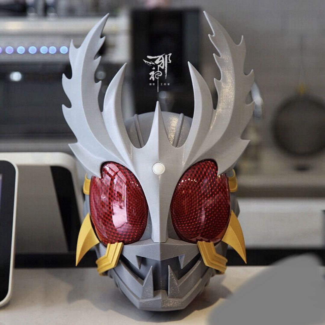 【美品 未使用】マスク　アトラク　コスプレ　仮面ライダー 1/1プロップ 美品】【未使用】マスクアトラクコスプレ仮面ライダー 1/1プロップ