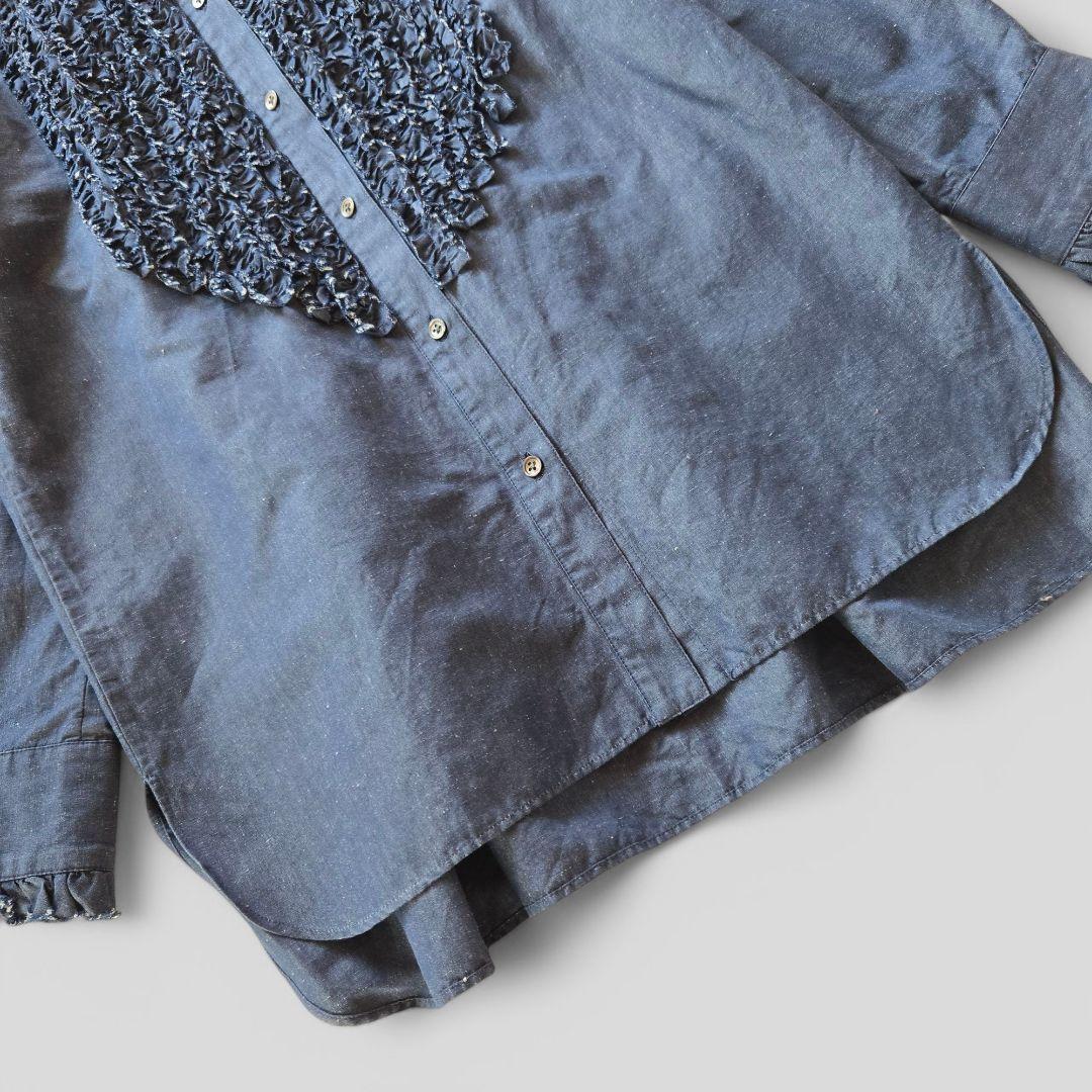 美品⭐ユナイテッドアローズ UGCSフリルスタンドカラーシャツ