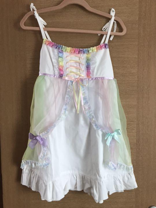 ナイルパーチ 肩リボンワンピース