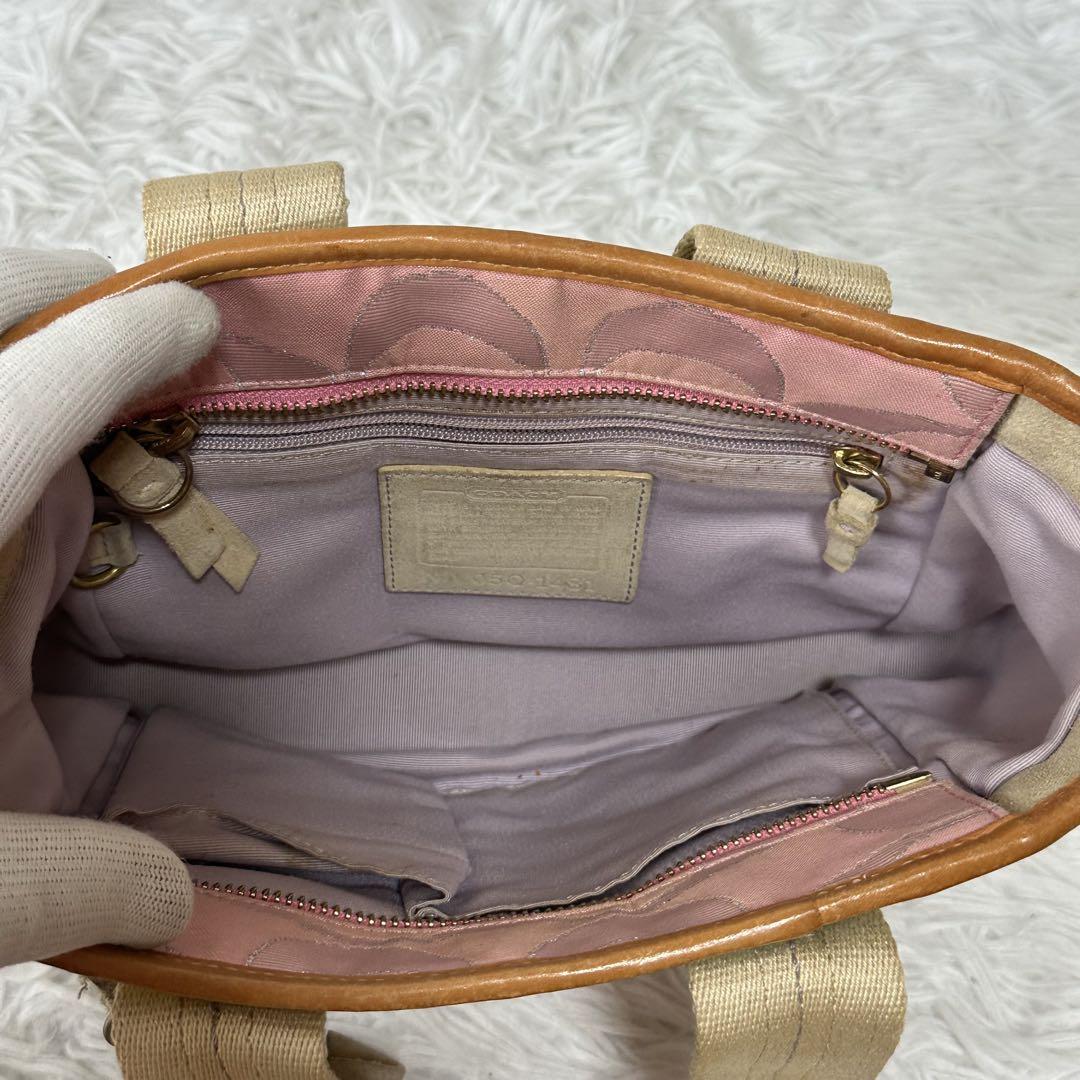 希少✨ COACH コーチ ハンドバッグ パッチワーク マルチカラー