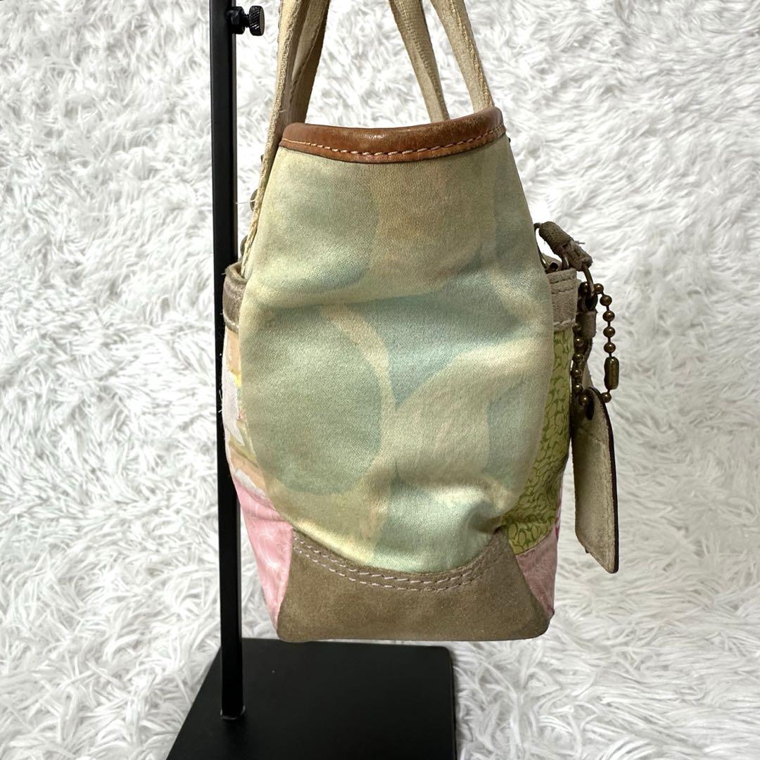 希少✨ COACH コーチ ハンドバッグ パッチワーク マルチカラー 1481 希少✨ COACH コーチ ハンドバッグ パッチワーク マルチカラー