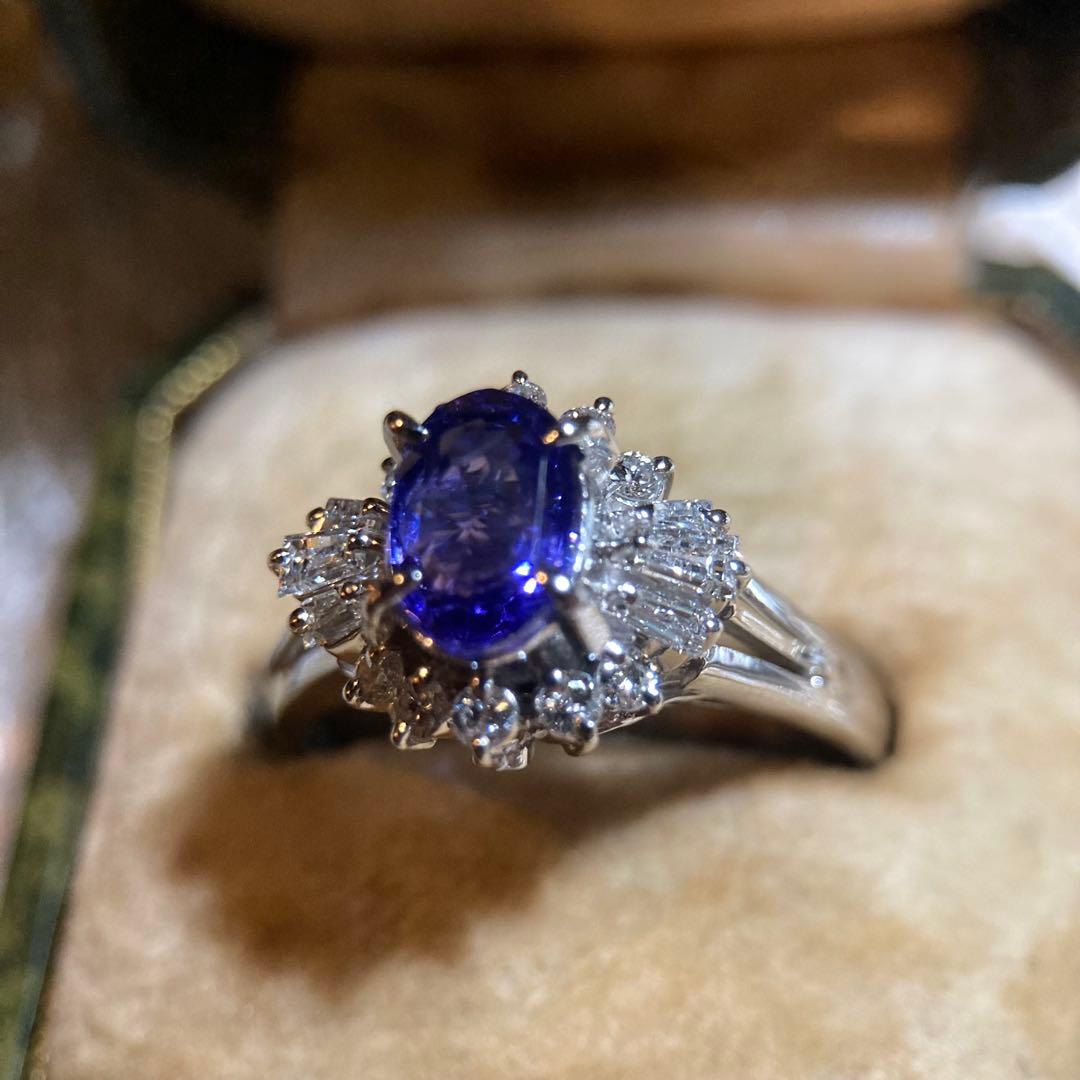 pt900 スリランカ産非加熱カラーチェンジサファイア1.545ct Ｄ0.47